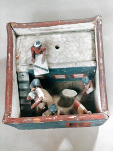 古代エジプトの墓モデル、紀元前22〜19世紀 作： Unbekannt