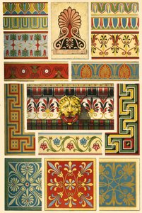 古代ギリシャの多色建築、1898 年。 作： Unbekannt
