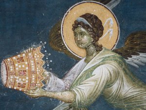 冠のある天使、1321-1322
