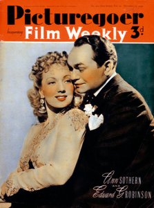 アン・サザーン1909-2001およびエドワードG.ロビンソン1893-1964、俳優、1940 作： Unbekannt