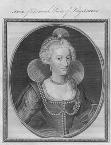 デンマークのアン、ジェームズ1世の女王、1786年。 作： Unbekannt