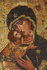 受胎告知バジリカ：ギリシャの聖母、ナザレ、イスラエル