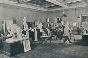 オンタリオカレッジオブアート、トロント、c1913のアンティークとライフクラス 作： Unbekannt