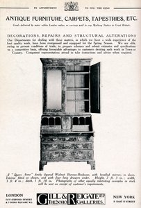 アンティーク家具、カーペット、タペストリーなど、1921年 作： Unbekannt