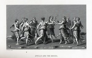 ジュリオロマーノ後のアポロとミューズ、1882年