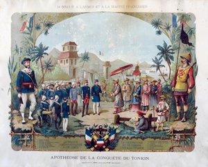 トンキン征服の神格化、1885年頃。 作： Unbekannt