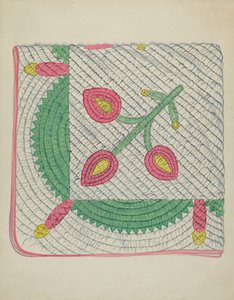 アップリケキルト、c。 1936年。 作： Unbekannt