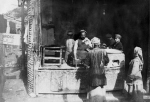 アラブ料理、アレッポ通り、バグダッド、イラク、1917-1919 作： Unbekannt