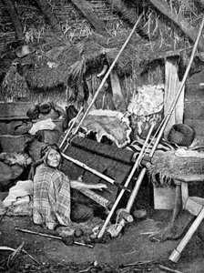 アラカニア人女性の織物、チリ、1922年 作： Unbekannt