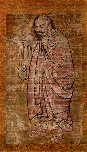 聖遺物箱を保持している羅漢、中国、宋王朝、c960-1279 1925 作： Unbekannt