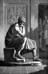 アリストテレス384-322 BC、古代ギリシャの哲学者および科学者 作： Unbekannt