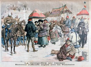 イギリスとインドの軍によるチベットの武力侵攻、1904年