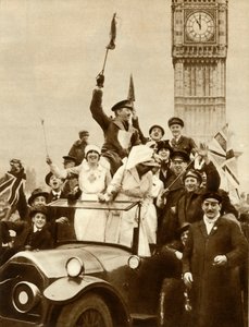 休戦の日、ロンドン、1918年11月11日、1935年。 作： Unbekannt
