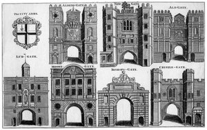 ロンドン市の武器と門、1650年頃19世紀 作： Unbekannt