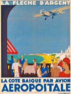Aéropostaleです。バスク海岸、1928-1930年頃。 作： Unbekannt