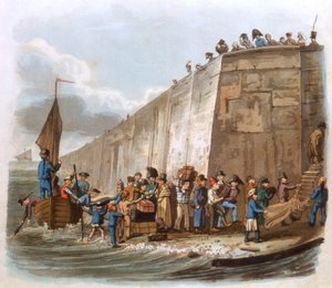 1816年、カレーに到着 作： Unbekannt