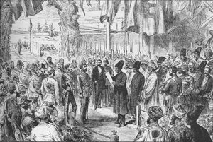 1875年11月8日、インドのボンベイにプリンスオブウェールズに到着