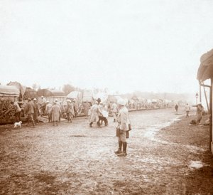 フランス北部のレヴィニーに到着、c1914-c1918 作： Unbekannt