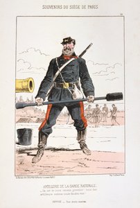 1870年から1871年までのパリの包囲戦、州兵の砲兵