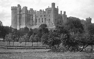 アランデル城、アランデル、ウエストサセックス、c1900s-1920s 作： Unbekannt