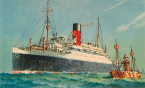アスカニア、キュナードホワイトスター、1920年代 作： Unbekannt