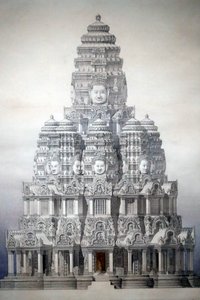 アジア文明博物館、アンコール遺跡、カンボジアの聖地探訪、バイヨンの塔の修復、ルイ・ドラポートとアンデ・アンリ・デヴェリン、カンボジア 作： Unbekannt
