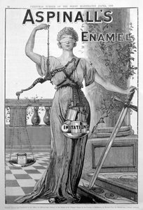 アスピナルズエナメルの広告、1889 作： Unbekannt