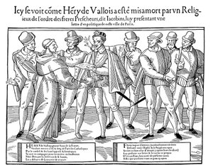 フランス国王ヘンリー3世の暗殺、1589年1589年-1590年 作： Unbekannt