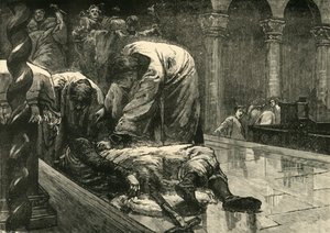 レオ5世の暗殺、西暦820年、1890年。 作： Unbekannt