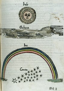 16世紀の天文学：太陽の光の輪、天の川、虹と彗星 作： Unbekannt