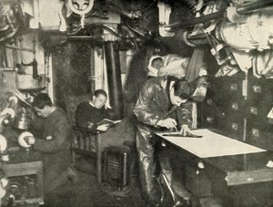 海の底で。潜水艦の病室で、1919年。 作： Unbekannt