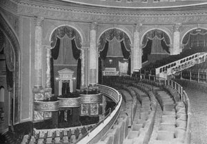 バルコニーからの講堂、フォックスシアター、フィラデルフィア、ペンシルベニア州、1925 作： Unbekannt