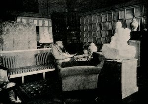 オーギュストロダン、彼の本のなかで77 Rue De Varenne、c1900 作： Unbekannt