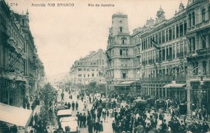アベニーダリオブランコ-リオデジャネイロ、c1910 作： Unbekannt