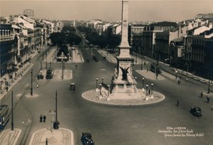 アベニーダダリベルダーデ、リスボン、ポルトガル、c1936 作： Unbekannt
