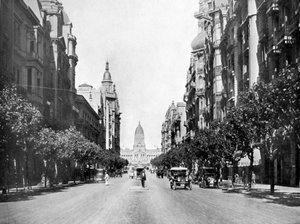 Avenida de Mayo May Avenue、ブエノスアイレス、アルゼンチン 作： Unbekannt