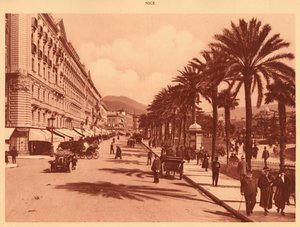 ニースのベルダン通り、1930年。 作： Unbekannt