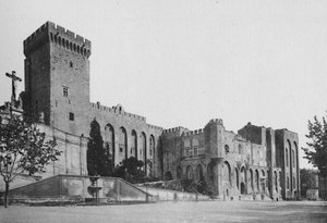 アヴィニョン-ポープス宮殿、c1925 作： Unbekannt