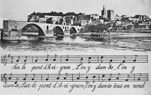 アヴィニョン。 -St-Benezet Bridge、c1925 作： Unbekannt