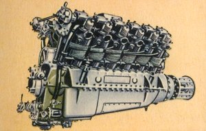 BMW VIIa航空機エンジン、1920年代、1932年。 作： Unbekannt