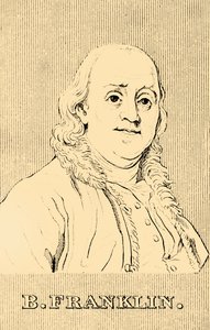 B.フランクリン、1706〜1790年、1830年。 作： Unbekannt