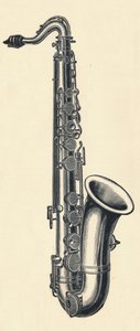 Bテナーサックス、1895年。 作： Unbekannt