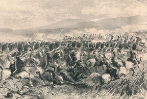バラクラバ、1854年10月25日。スコットランドグレイの告発、1884 作： Unbekannt