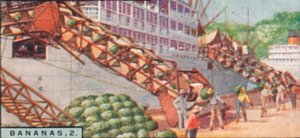 バナナ2.-蒸気船の積み込み、コスタリカ、1928 作： Unbekannt