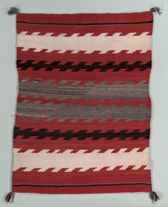 縞模様の敷物、c。 1890-1900。 作： Unbekannt