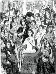 クロービス王の洗礼、Rheims、1870 作： Unbekannt