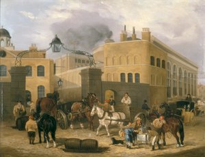 「サザークのバークレーとパーキンスの醸造所」、c1840 作： Unbekannt