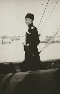 ヨット・ルクルスのピョートル・ニコラエヴィッチ・ランゲル男爵。 レムノス、1921年。 作： Unbekannt