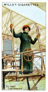 バロネスレイモンドデラロッシュ、パイロット免許を保持した最初の女性、1909年 作： Unbekannt