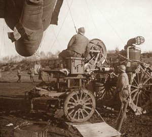 弾幕気球、北フランス、ジェコート、c1914-c1918 作： Unbekannt